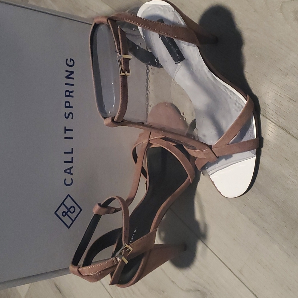 Call it Spring Brown heels